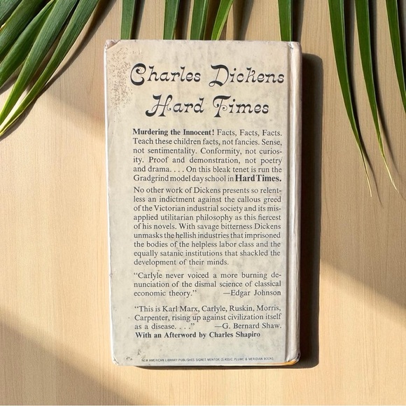 Vintage 1961 Hard Times by Charles Dickens – Signet Classic #451 – Hardcover - Picture 2 of 12